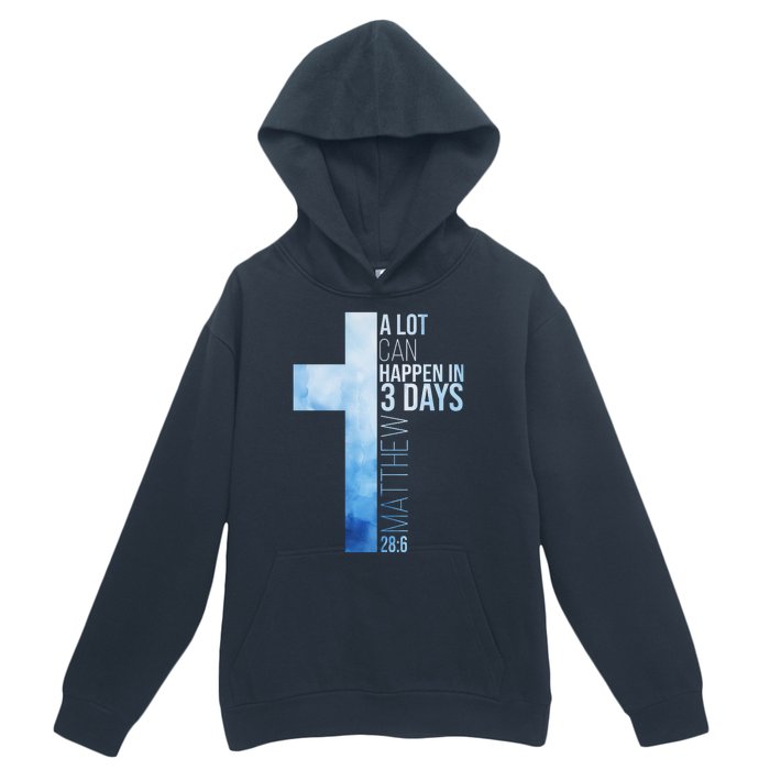 A Lot Can Happen In 3 Days Easter Cross Christianity Urban Pullover Hoodie