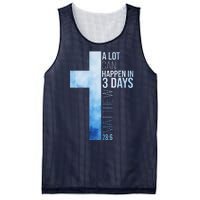 A Lot Can Happen In 3 Days Easter Cross Christianity Mesh Reversible Basketball Jersey Tank