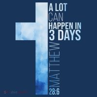 A Lot Can Happen In 3 Days Easter Cross Christianity Magnet
