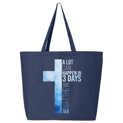 A Lot Can Happen In 3 Days Easter Cross Christianity 25L Jumbo Tote