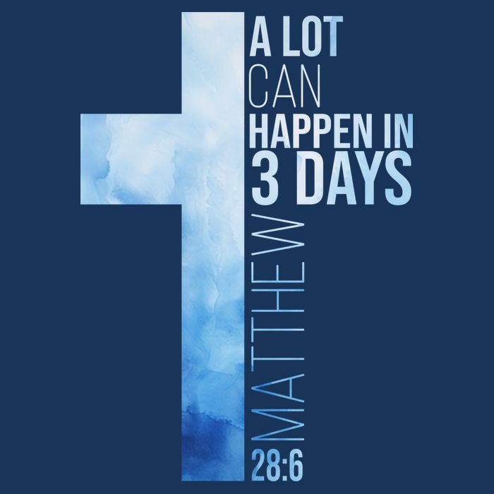 A Lot Can Happen In 3 Days Easter Cross Christianity Kids T-Shirt