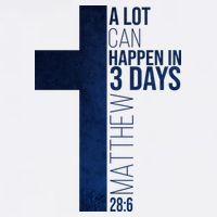 A Lot Can Happen In 3 Days Easter Cross Christianity Garment-Dyed Sweatshirt