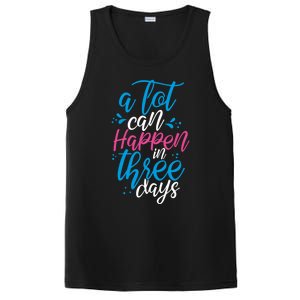 A Lot Can Happen In Three Days Easter Jesus Christian Attire Cute Gift PosiCharge Competitor Tank