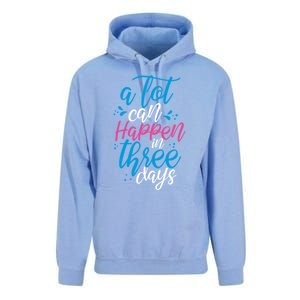 A Lot Can Happen In Three Days Easter Jesus Christian Attire Cute Gift Unisex Surf Hoodie