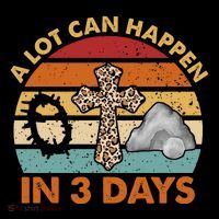 A Lot Can Happen In 3 Days Easter Retro Sunset Mug