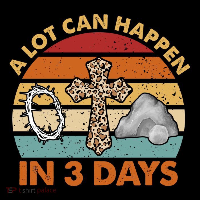 A Lot Can Happen In 3 Days Easter Retro Sunset Youth Performance Sprint T-Shirt