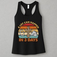 A Lot Can Happen In 3 Days Easter Retro Sunset Womens Tank Top