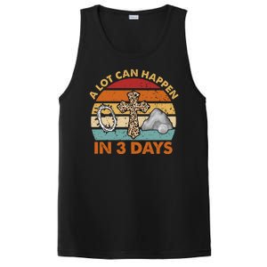 A Lot Can Happen In 3 Days Easter Retro Sunset PosiCharge Competitor Tank