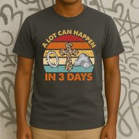 A Lot Can Happen In 3 Days Easter Retro Sunset T-Shirt