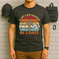 A Lot Can Happen In 3 Days Easter Retro Sunset T-Shirt