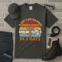 A Lot Can Happen In 3 Days Easter Retro Sunset Tall T-Shirt