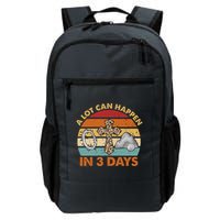 A Lot Can Happen In 3 Days Easter Retro Sunset Backpack