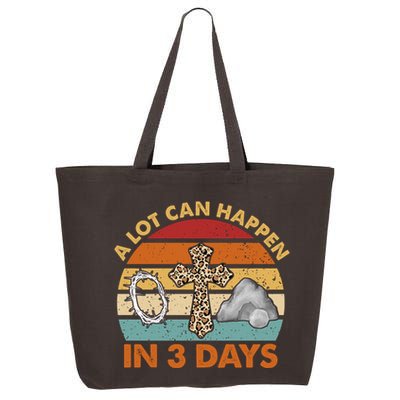 A Lot Can Happen In 3 Days Easter Retro Sunset 25L Jumbo Tote