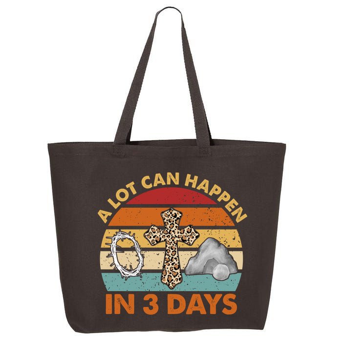 A Lot Can Happen In 3 Days Easter Retro Sunset 25L Jumbo Tote