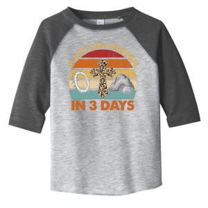 A Lot Can Happen In 3 Days Easter Retro Sunset Toddler Fine Jersey T-Shirt