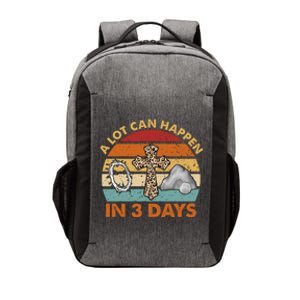 A Lot Can Happen In 3 Days Easter Retro Sunset Vector Backpack