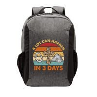 A Lot Can Happen In 3 Days Easter Retro Sunset Vector Backpack