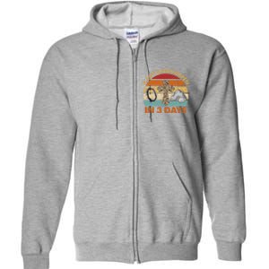 A Lot Can Happen In 3 Days Easter Retro Sunset Full Zip Hoodie