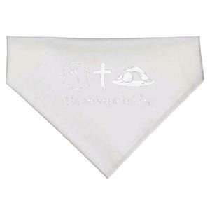 A Lot Can Happen In 3 Days Easter Day Jesus Cross Christian USA-Made Doggie Bandana