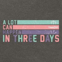 A Lot Can Happen In 3 Days Jesus Easter Cotton Canvas Backpack