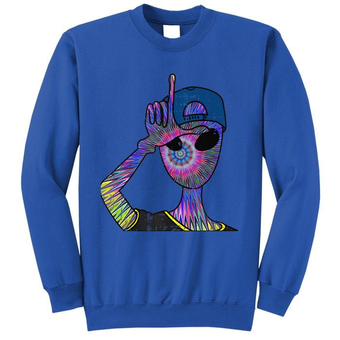 Alien Loser Cap Psychedelic Cool Martian Halloween Gift Sweatshirt