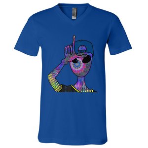 Alien Loser Cap Psychedelic Cool Martian Halloween Gift V-Neck T-Shirt