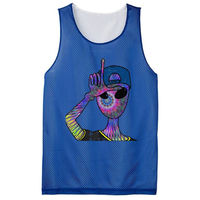 Alien Loser Cap Psychedelic Cool Martian Halloween Gift Mesh Reversible Basketball Jersey Tank