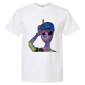 Alien Loser Cap Psychedelic Cool Martian Halloween Gift Garment-Dyed Heavyweight T-Shirt