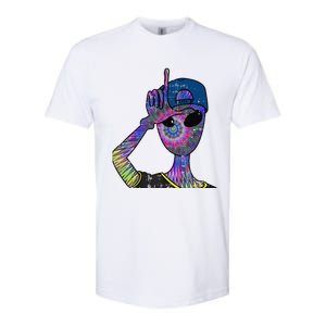 Alien Loser Cap Psychedelic Cool Martian Halloween Gift Softstyle CVC T-Shirt