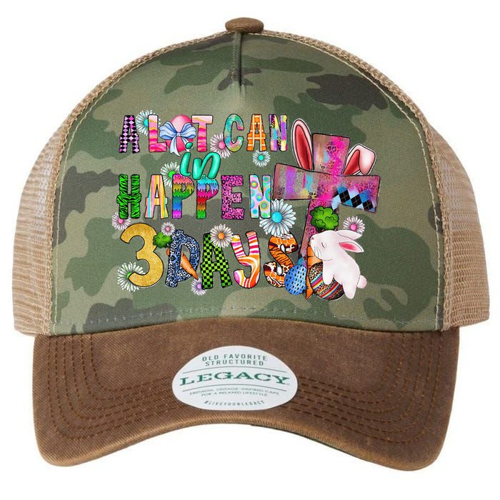 A Lot Can Happen In 3 Days Easter Religious Legacy Tie Dye Trucker Hat