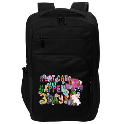 A Lot Can Happen In 3 Days Easter Religious Impact Tech Backpack
