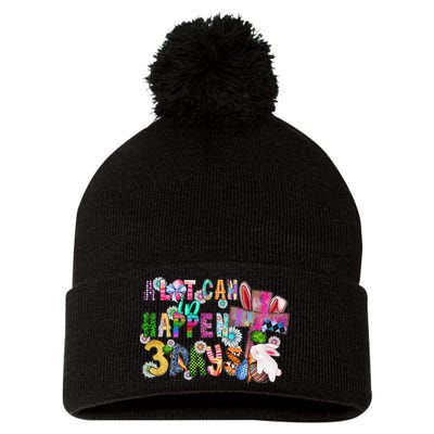 A Lot Can Happen In 3 Days Easter Religious Pom Pom 12in Knit Beanie