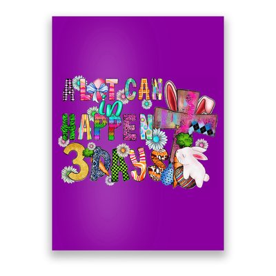 A Lot Can Happen In 3 Days Easter Religious Poster