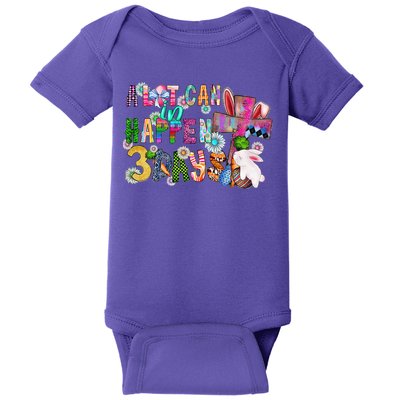 A Lot Can Happen In 3 Days Easter Religious Baby Bodysuit