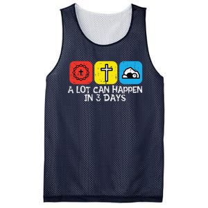 A Lot Can Happen In 3 Days Easter Christians Women Mesh Reversible Basketball Jersey Tank