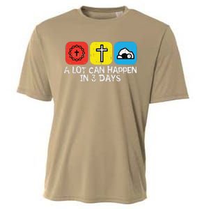 A Lot Can Happen In 3 Days Easter Christians Women Cooling Performance Crew T-Shirt