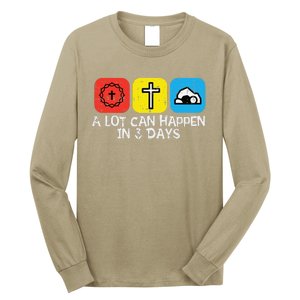 A Lot Can Happen In 3 Days Easter Christians Women Long Sleeve Shirt