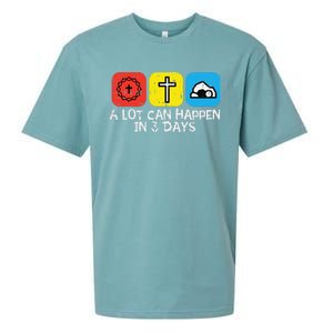 A Lot Can Happen In 3 Days Easter Christians Women Sueded Cloud Jersey T-Shirt