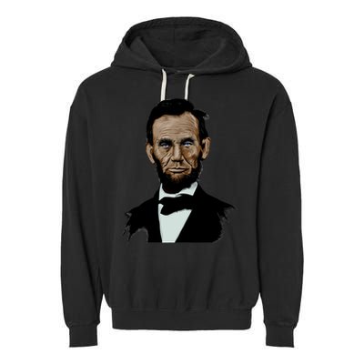 Abraham Lincoln Color Sketch Garment-Dyed Fleece Hoodie
