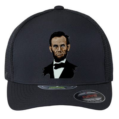 Abraham Lincoln Color Sketch Flexfit Unipanel Trucker Cap