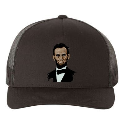 Abraham Lincoln Color Sketch Yupoong Adult 5-Panel Trucker Hat