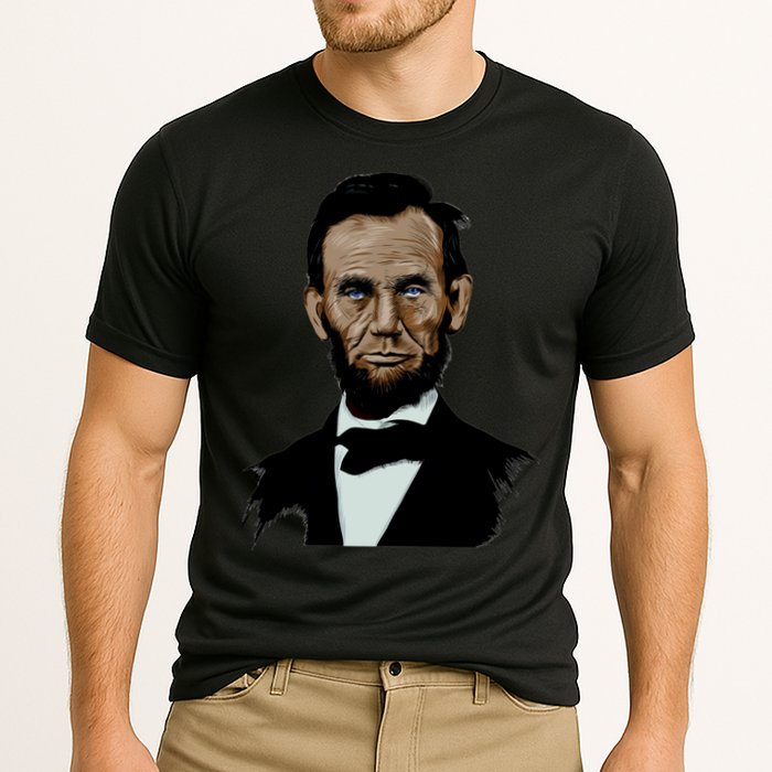 Abraham Lincoln Color Sketch Performance Shirt