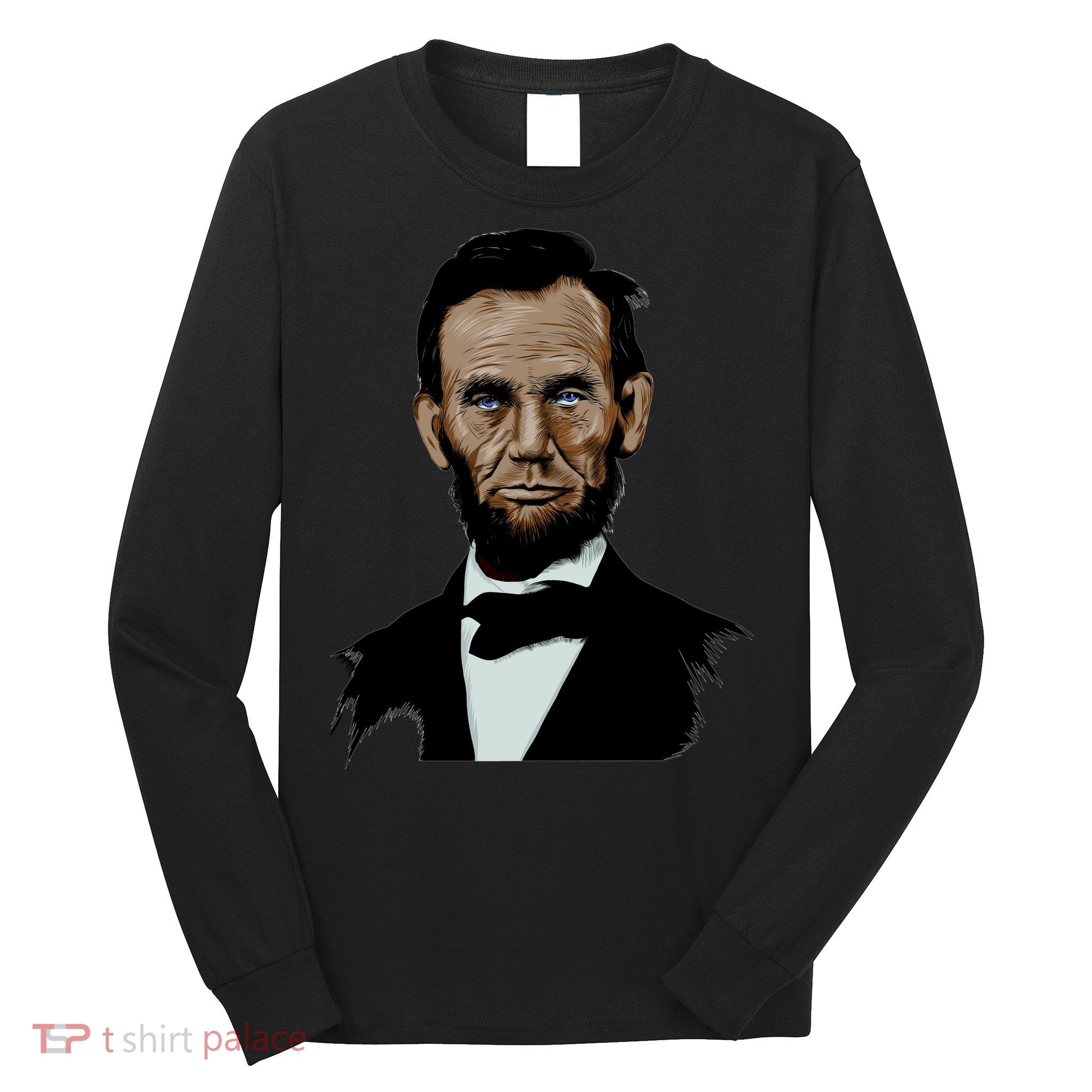 Abraham Lincoln Color Sketch Long Sleeve Shirt