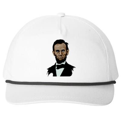 Abraham Lincoln Color Sketch Snapback Five-Panel Rope Hat