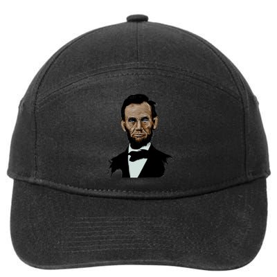 Abraham Lincoln Color Sketch 7-Panel Snapback Hat