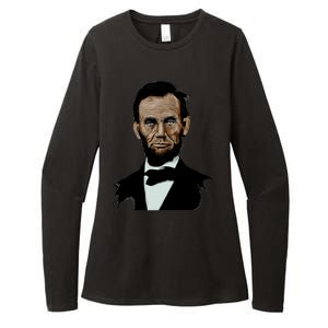 Abraham Lincoln Color Sketch Womens CVC Long Sleeve Shirt