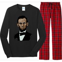 Abraham Lincoln Color Sketch Long Sleeve Pajama Set