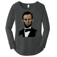 Abraham Lincoln Color Sketch Women's Perfect Tri Tunic Long Sleeve Shirt