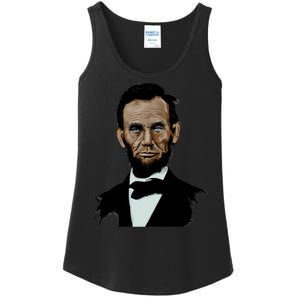 Abraham Lincoln Color Sketch Ladies Essential Tank