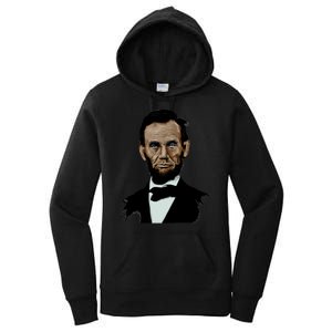 Abraham Lincoln Color Sketch Women's Pullover Hoodie